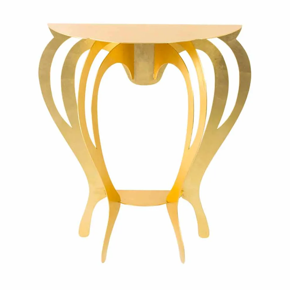 Konsolentisch aus farbigem Eisen in modernem Design Made in Italy - Barbata