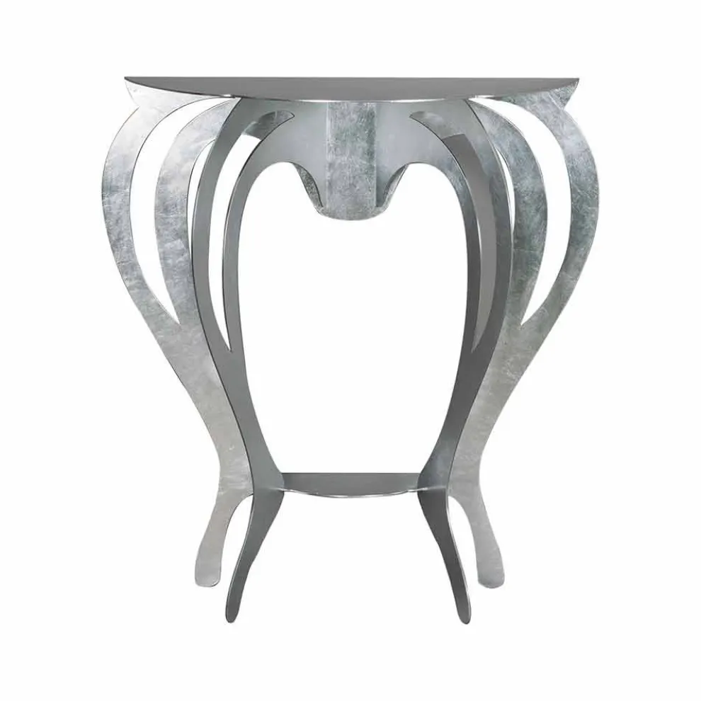 Konsolentisch aus farbigem Eisen in modernem Design Made in Italy - Barbata