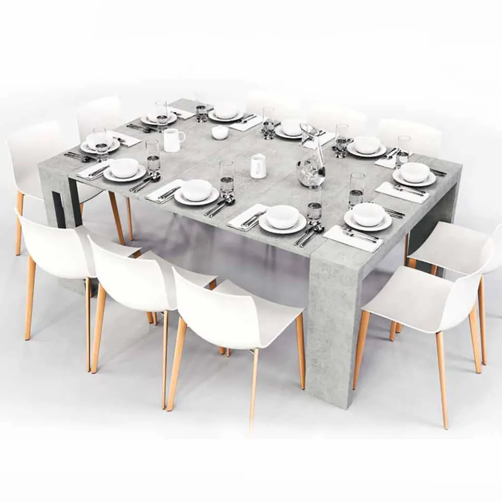 Konsolentisch ausziehbar mit integrierten Verlängerungsplatten Ussana