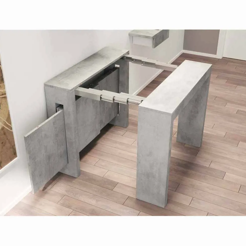 Konsolentisch ausziehbar mit integrierten Verlängerungsplatten Ussana