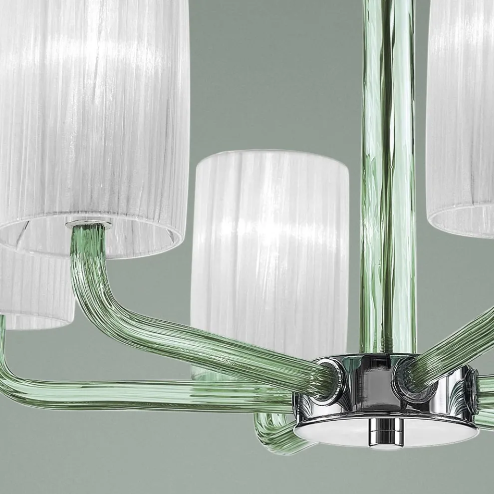 Kronleuchter aus Glas und Metall in Venedig, handgefertigt in Italien - Graham