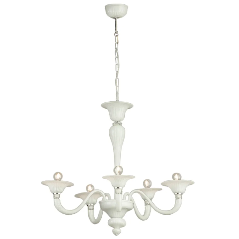 Kronleuchter aus mundgeblasenem venezianischem Glas im klassischen Stil - Demetra