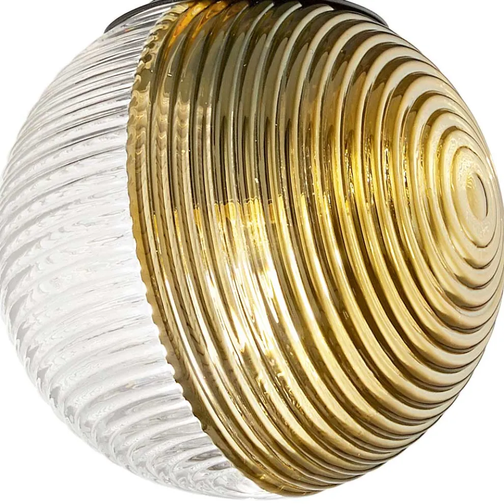 Kronleuchter mit 6 Lichtern aus mundgeblasenem Glas in Form einer Kugel Made in Italy - Prilla