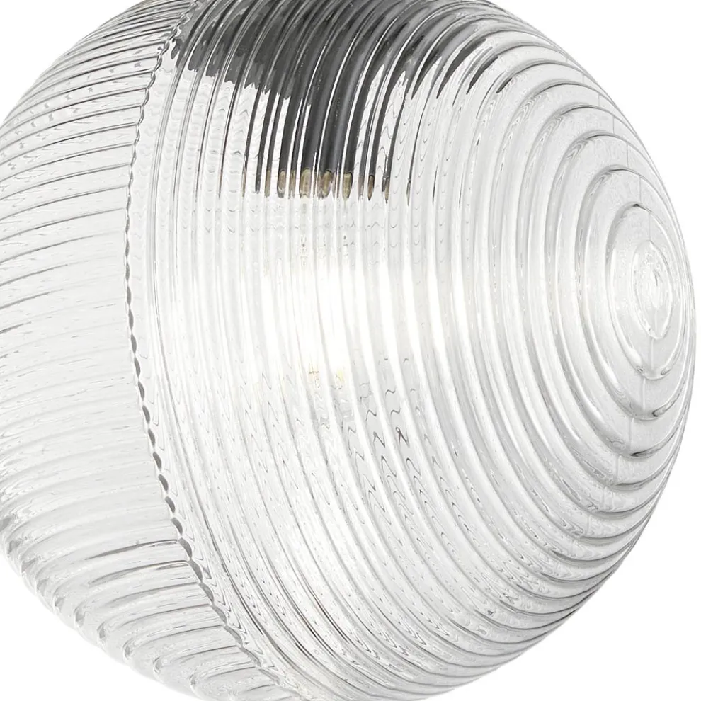 Kronleuchter mit 6 Lichtern aus mundgeblasenem Glas in Form einer Kugel Made in Italy - Prilla