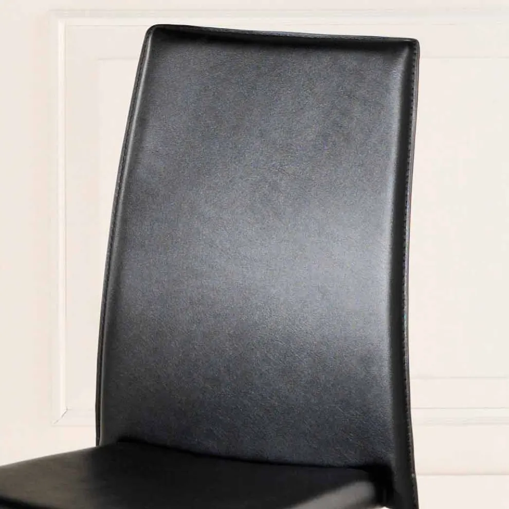 Kunstleder Stuhl im 4er Set in modernem Design Gioia