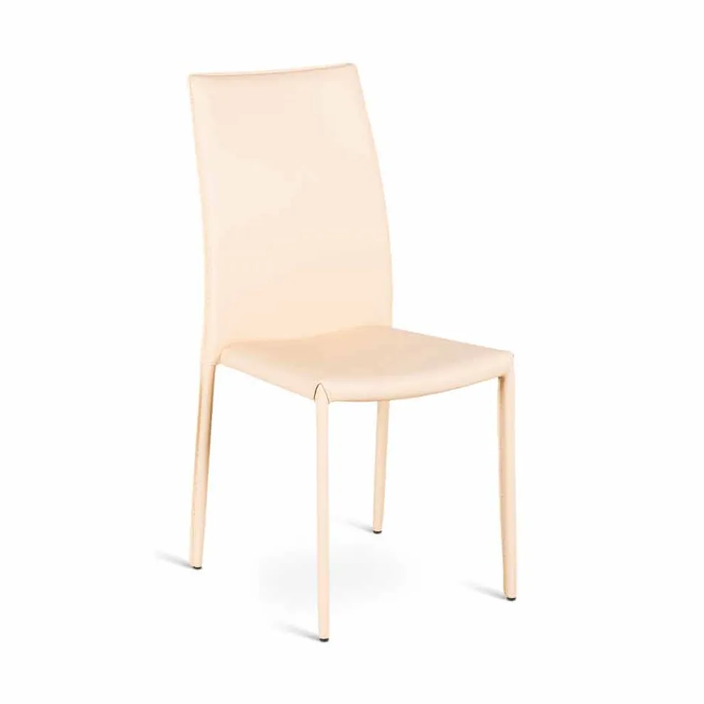 Kunstleder Stuhl im 4er Set in modernem Design Gioia