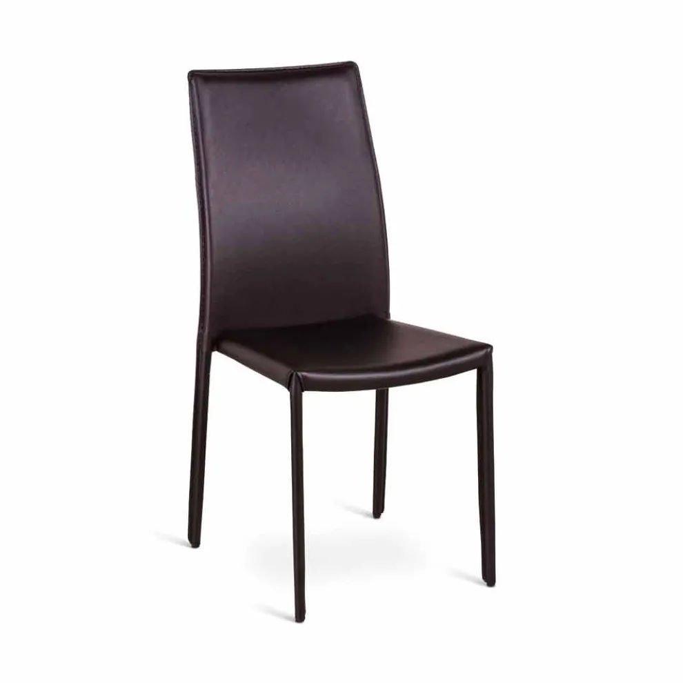 Kunstleder Stuhl im 4er Set in modernem Design Gioia