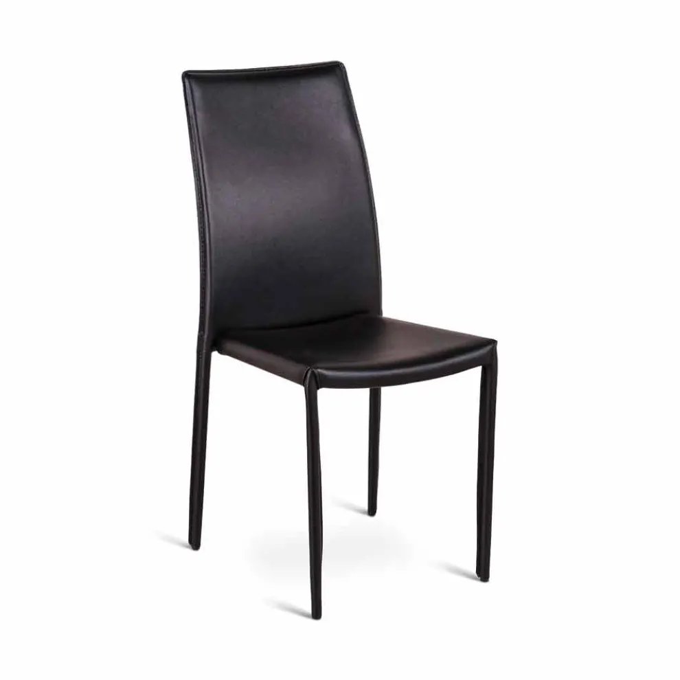 Kunstleder Stuhl im 4er Set in modernem Design Gioia