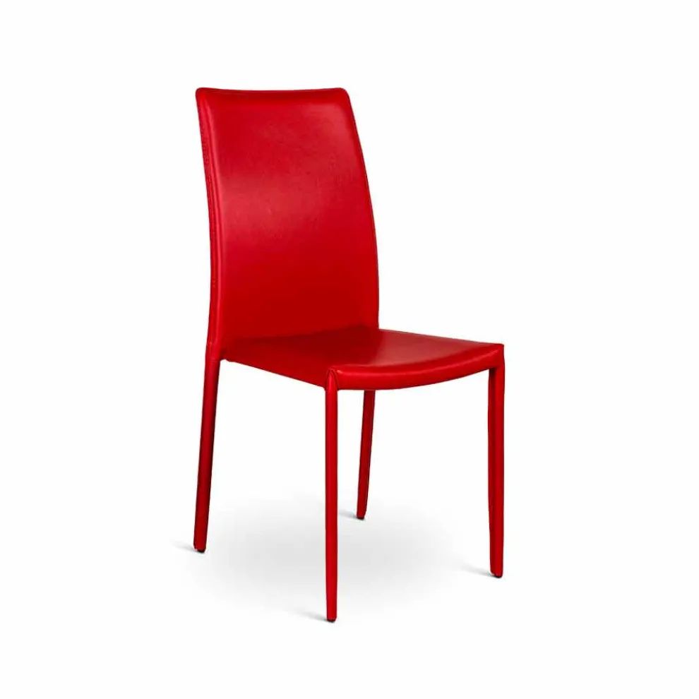 Kunstleder Stuhl im 4er Set in modernem Design Gioia