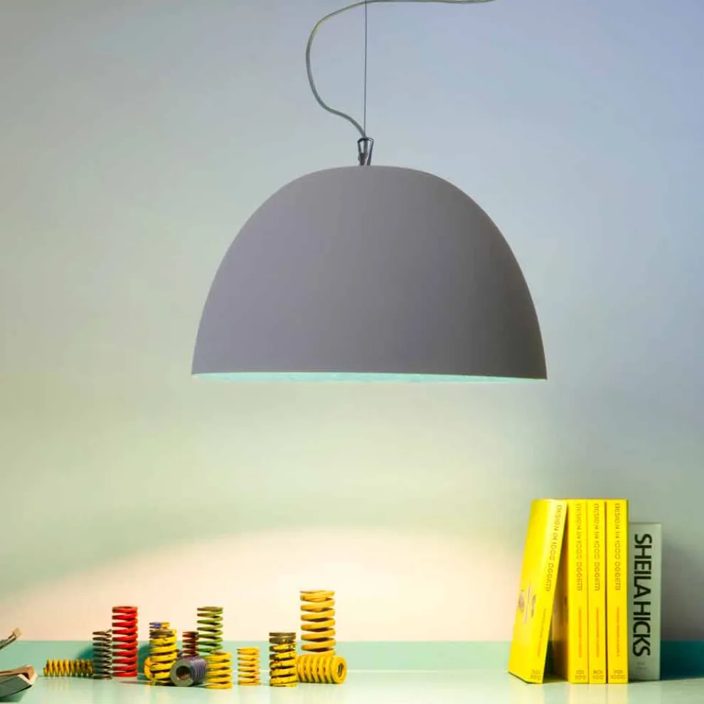 Lackierte Pendelleuchte In-es.artdesign H2o Moderner Zement