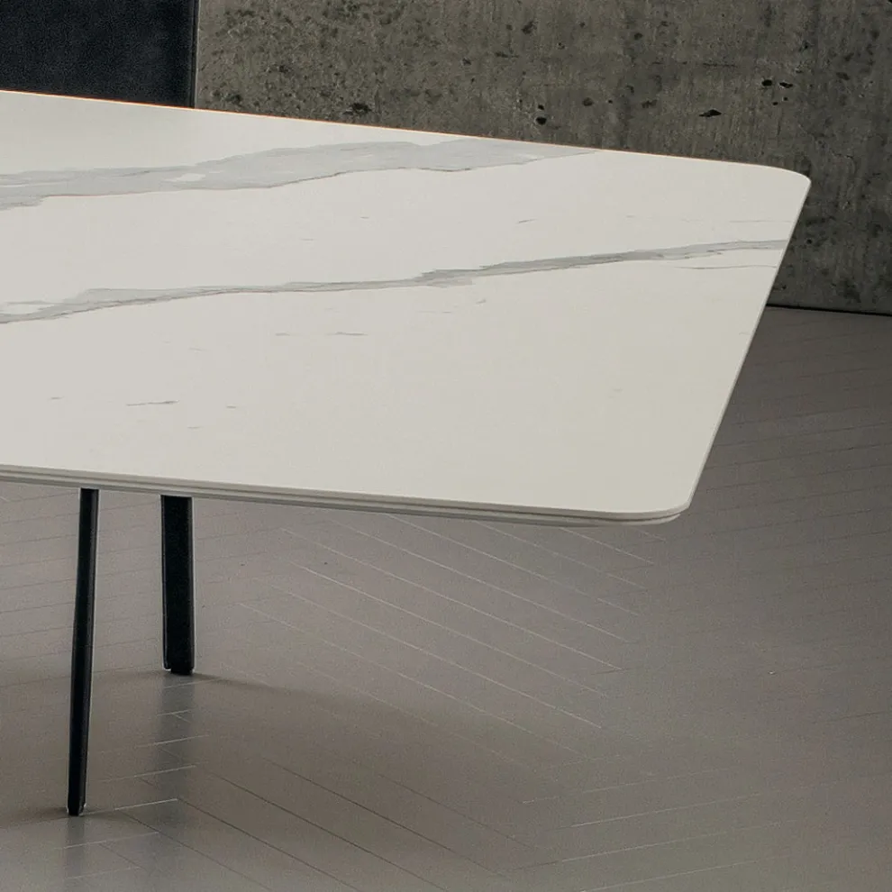 Laminam Küchentisch mit Metallstruktur Made in Italy - Carlino