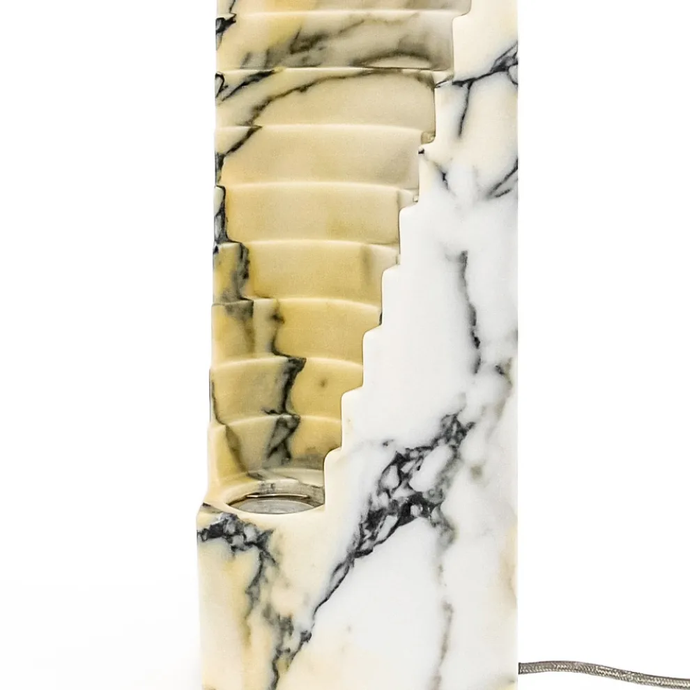 Lampe aus Paonazzo-Marmor und verschiedenen Größen Made in Italy - Daichi