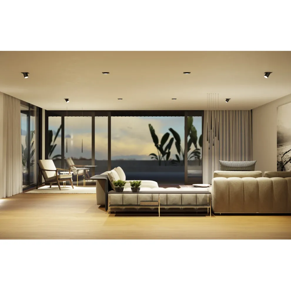 LED-Projektor Indoor Deckeneinbauleuchte aus Aluminium - Etruskisch