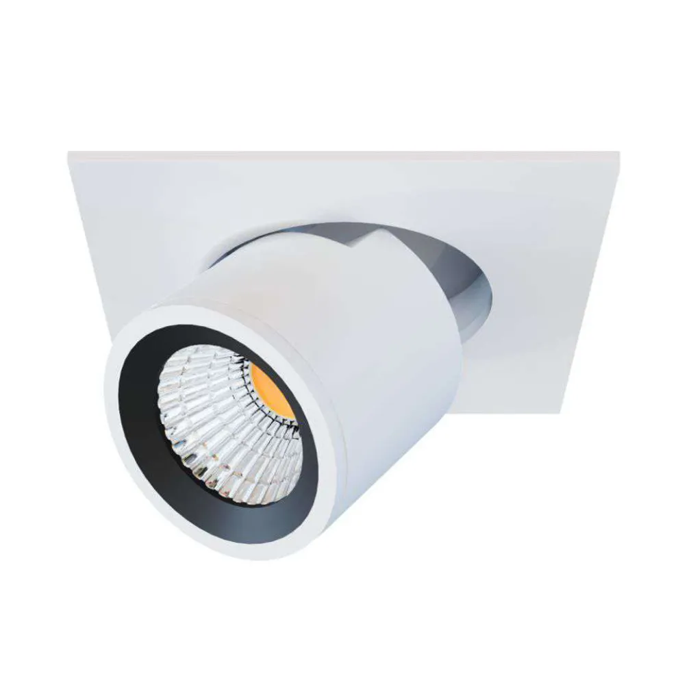 LED-Projektor-Deckenlampe aus weißem oder schwarzem Aluminium 4 Stück - Etruskisch