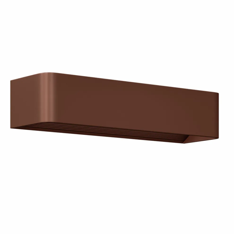 LED-Wandleuchte für den Innenbereich in Weiß, Schwarz oder Corten-Aluminium - Renella
