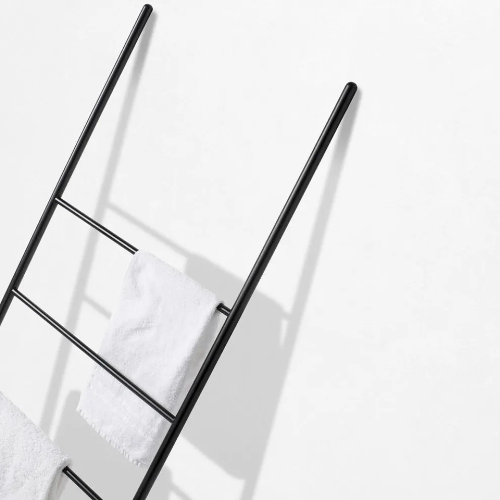 Leiter mit fünf Sprossen aus schwarzem oder weißem Metall - Ufo