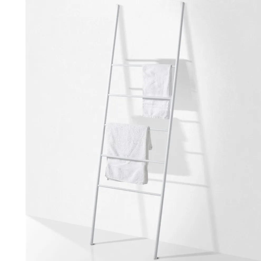 Leiter mit fünf Sprossen aus schwarzem oder weißem Metall - Ufo