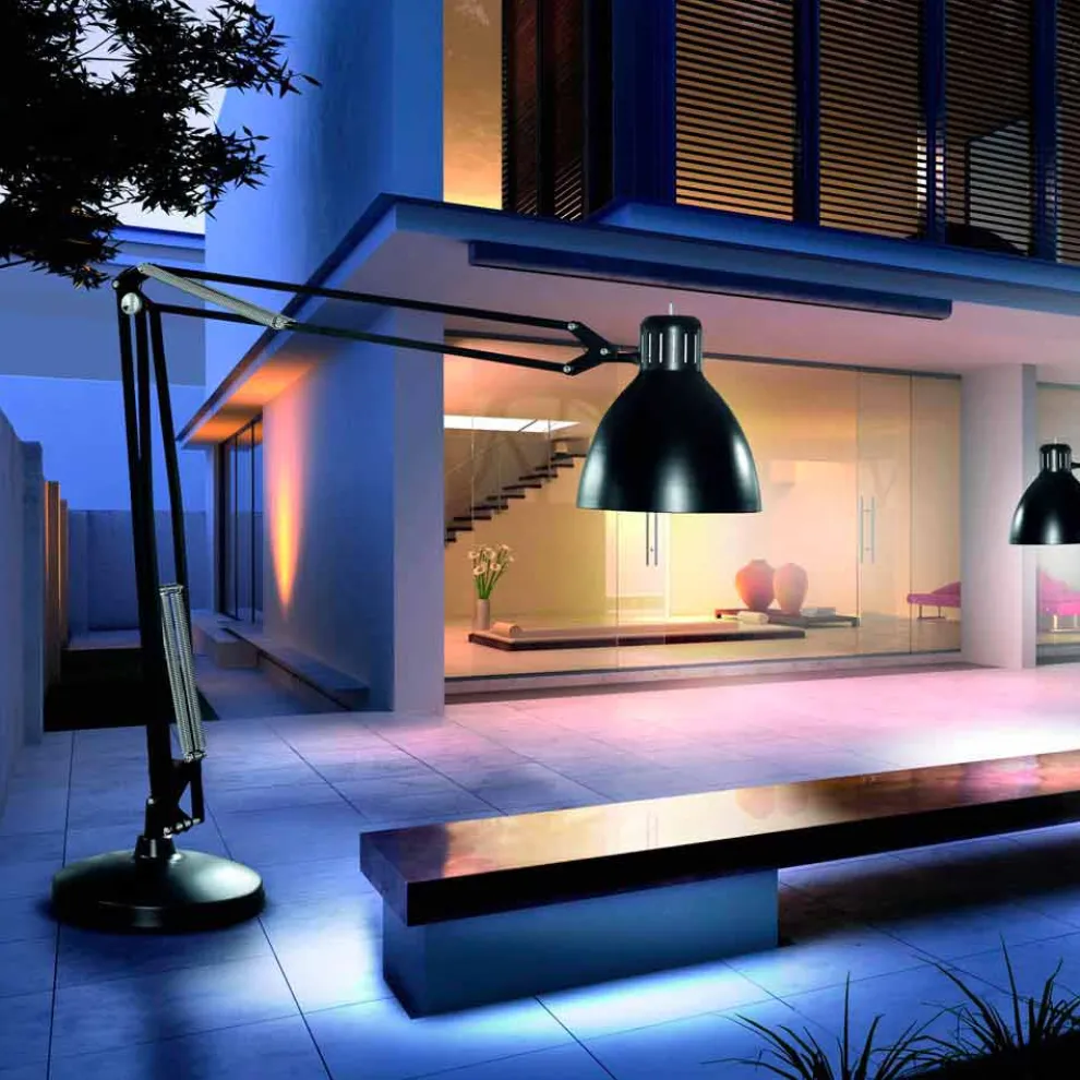 Leucos The Great JJ Design Stehlampe für Außen aus Aluminium