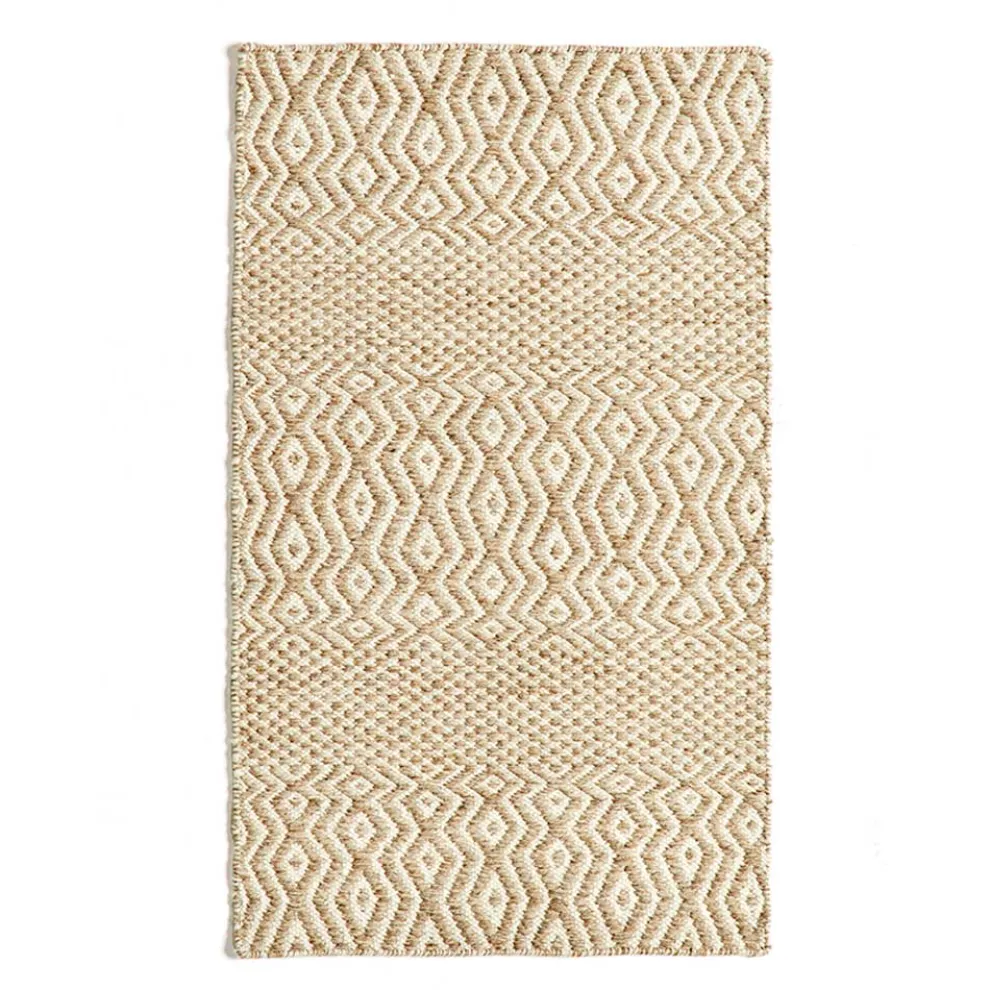 Modernes Design Wohnzimmer Teppich aus handgefertigter Wolle und Baumwolle - Minera