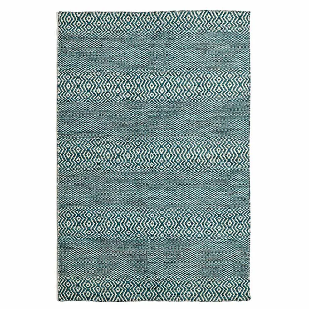 Modernes Design Wohnzimmer Teppich aus handgefertigter Wolle und Baumwolle - Minera