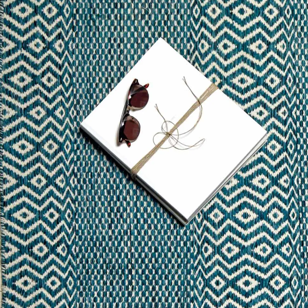 Modernes Design Wohnzimmer Teppich aus handgefertigter Wolle und Baumwolle - Minera