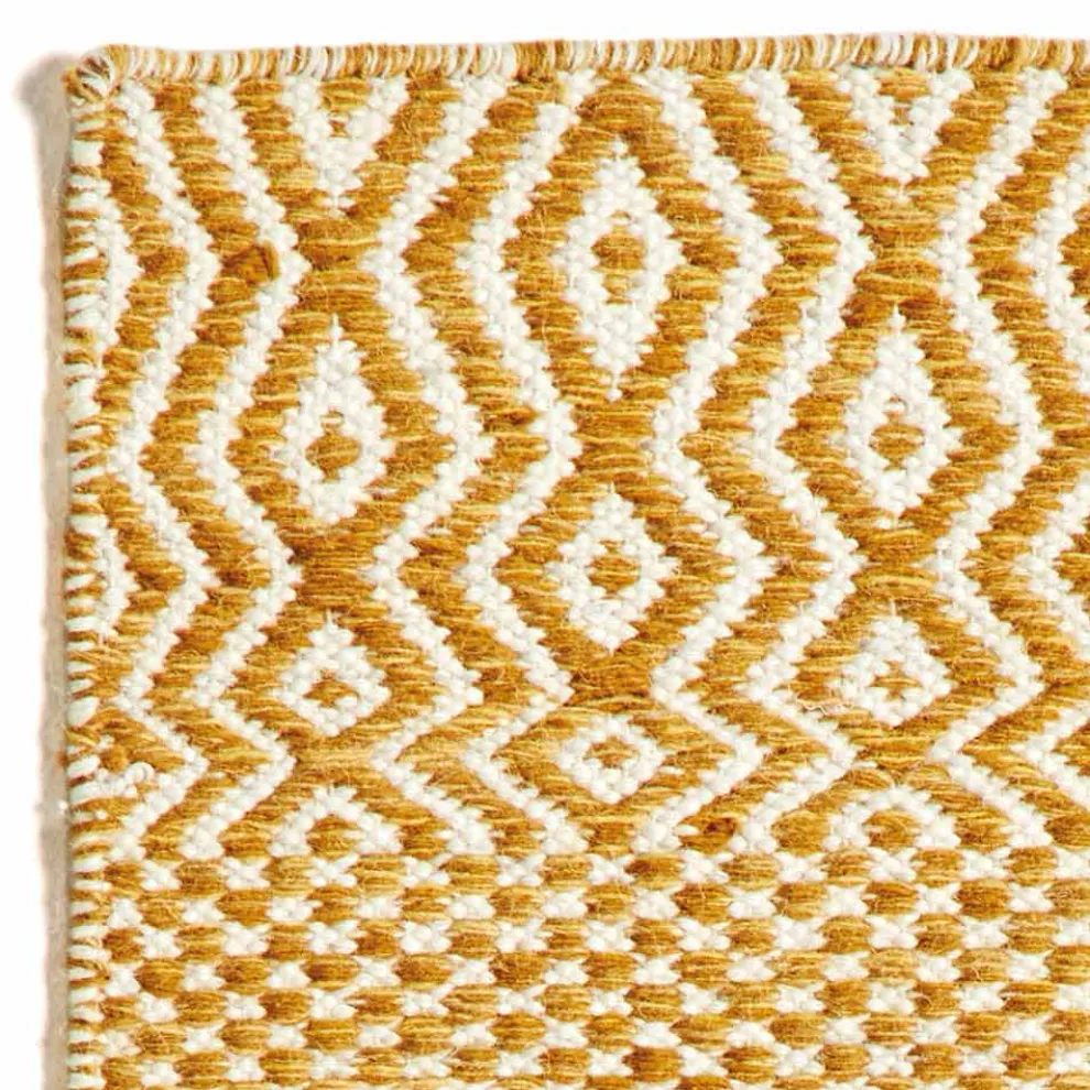 Modernes Design Wohnzimmer Teppich aus handgefertigter Wolle und Baumwolle - Minera