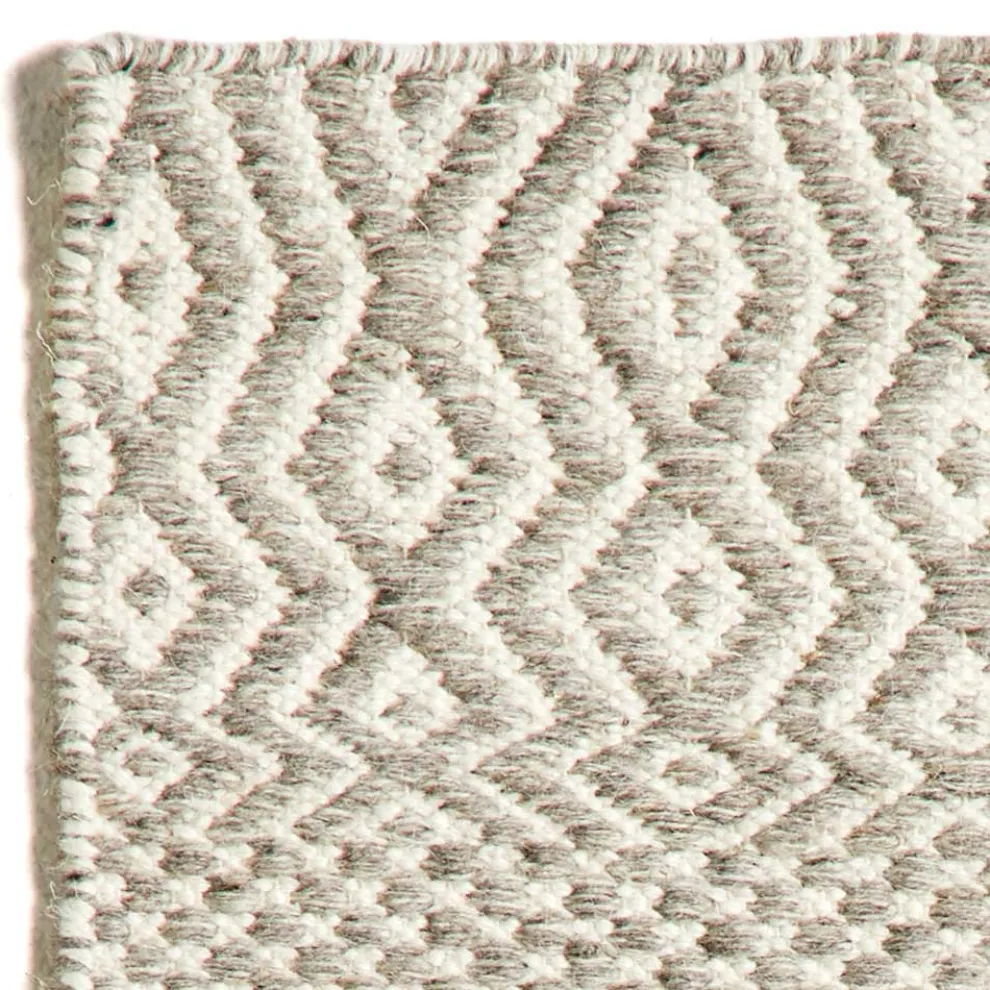 Modernes Design Wohnzimmer Teppich aus handgefertigter Wolle und Baumwolle - Minera