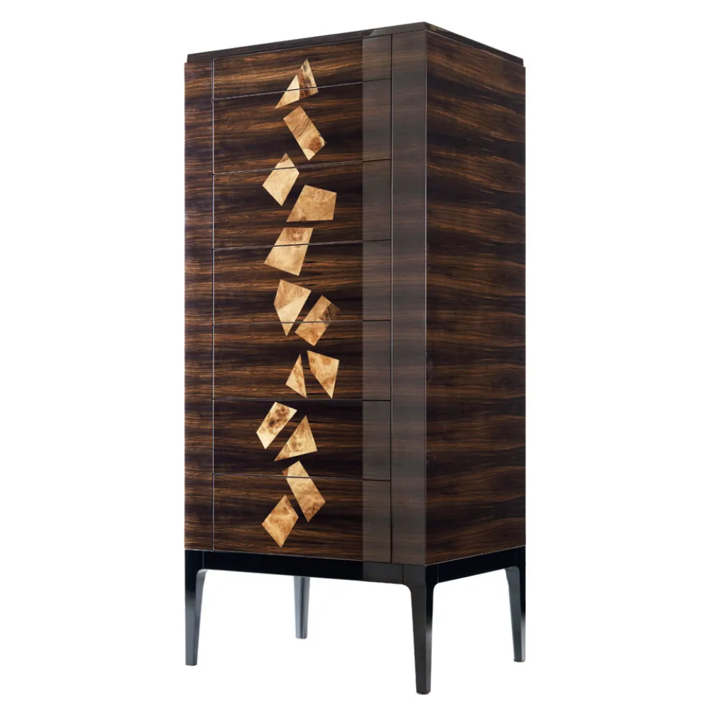 Design kleiner Schrank aus Ebenholz Grilli Zarafa made in Italy