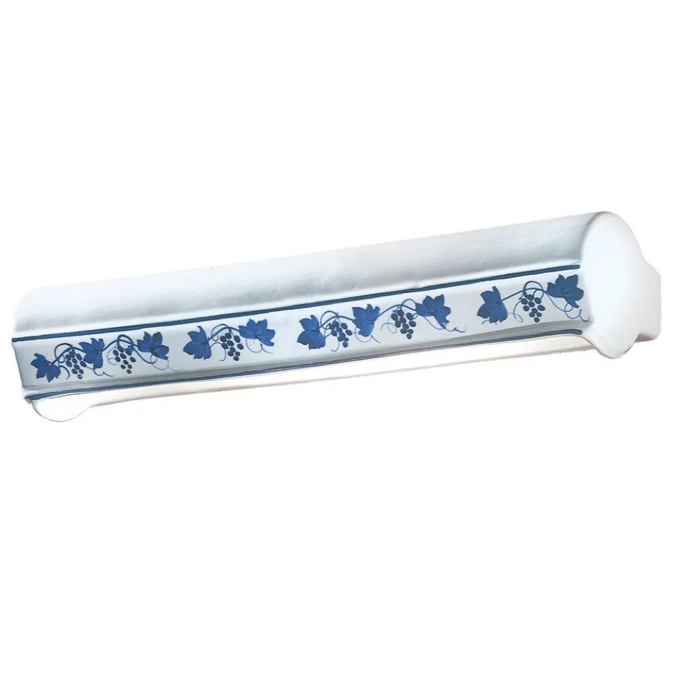 2-Licht-Röhren-Wandlampe aus handbemalter dekorierter Keramik - Triest