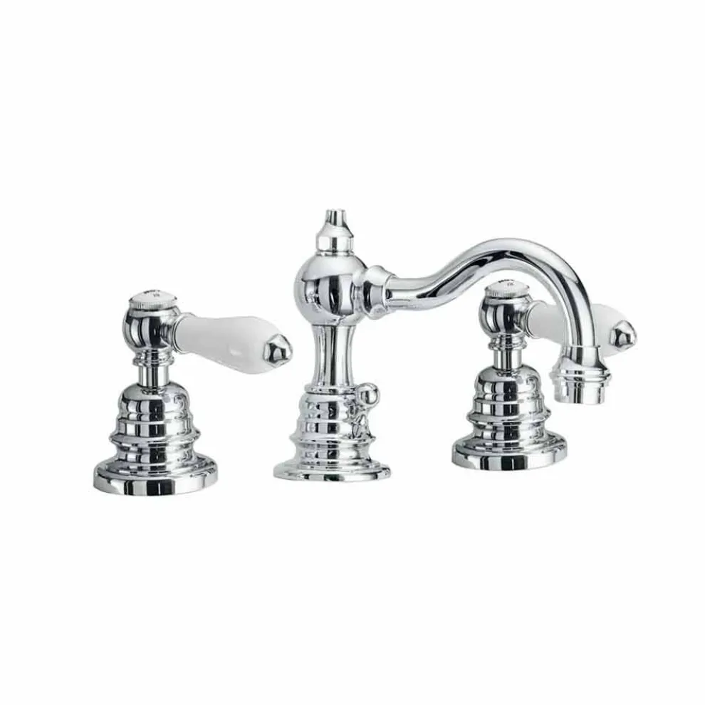 3-Loch Messing Waschbecken Mixer Made in Italy - Binsu