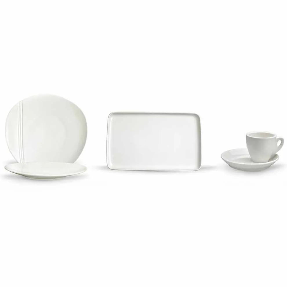 Moderne Porzellan Aperitif Gerichte Set 36 Stück - Nalah