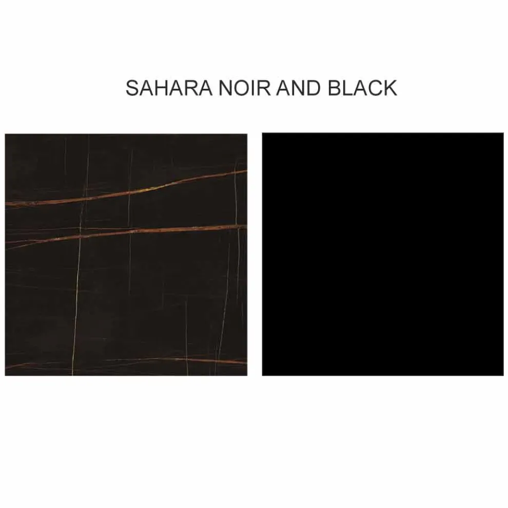 Luxus Sideboard in Gres mit Struktur in Holz und Mdf Made in Italy - Cunea