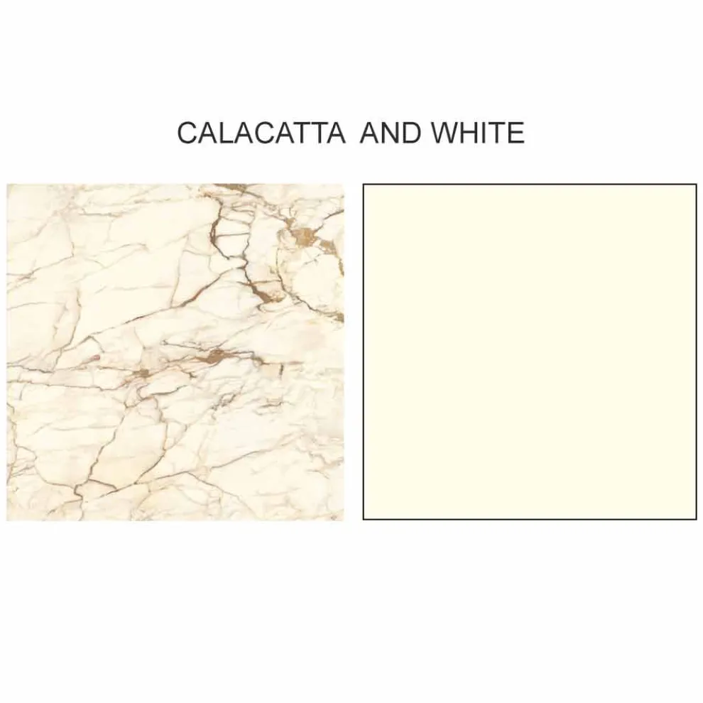 Luxus Sideboard in Gres mit Struktur in Holz und Mdf Made in Italy - Cunea