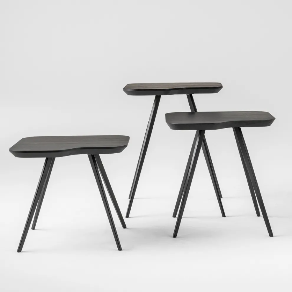 Luxus-Couchtisch mit massiver Eschenplatte Made in Italy - Ulma
