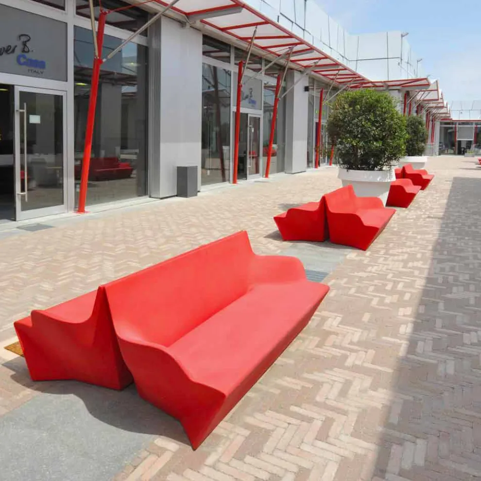 Gartensofa mit Armlehnen Slide Kami Yon made in Italy