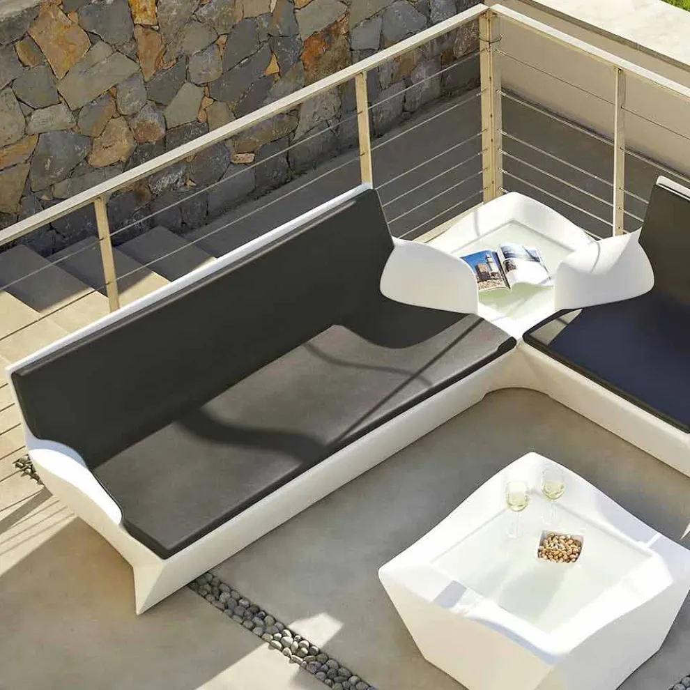 Gartensofa mit Armlehnen Slide Kami Yon made in Italy