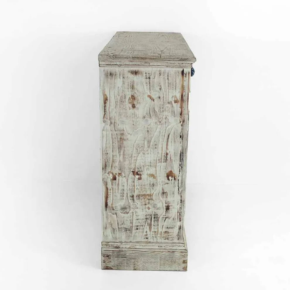 Massives Fichtenholz Sideboard mit internen Regalen Made in Italy - Pierrot