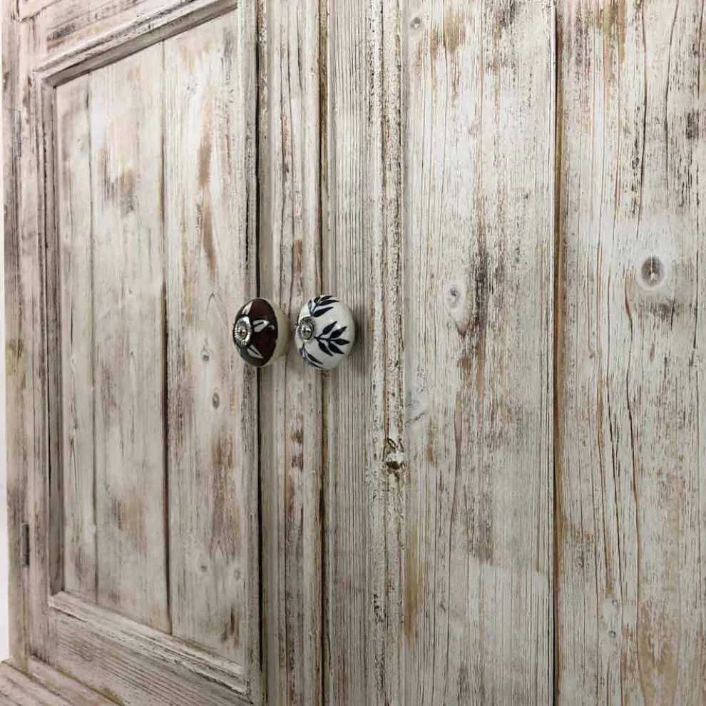 Massives Fichtenholz Sideboard mit internen Regalen Made in Italy - Pierrot