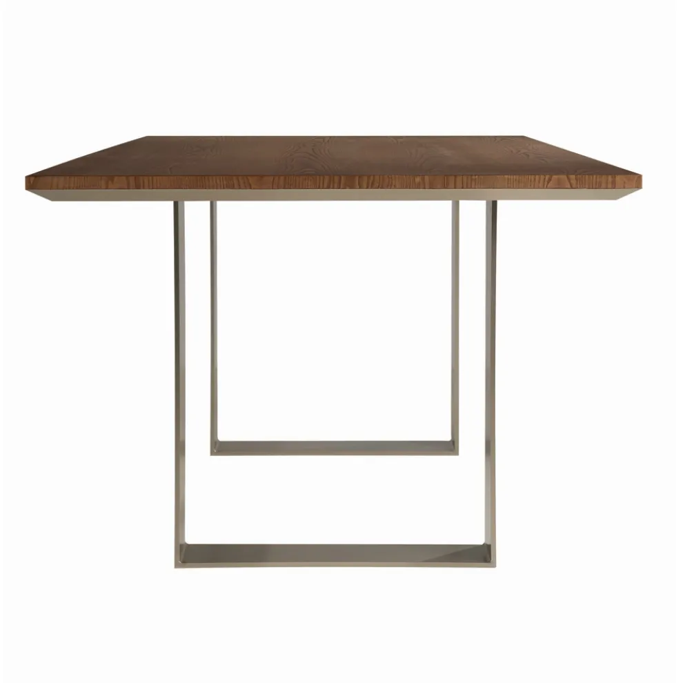 Massivholz-Küchentisch und Eisenbeine Made in Italy - Pegasus