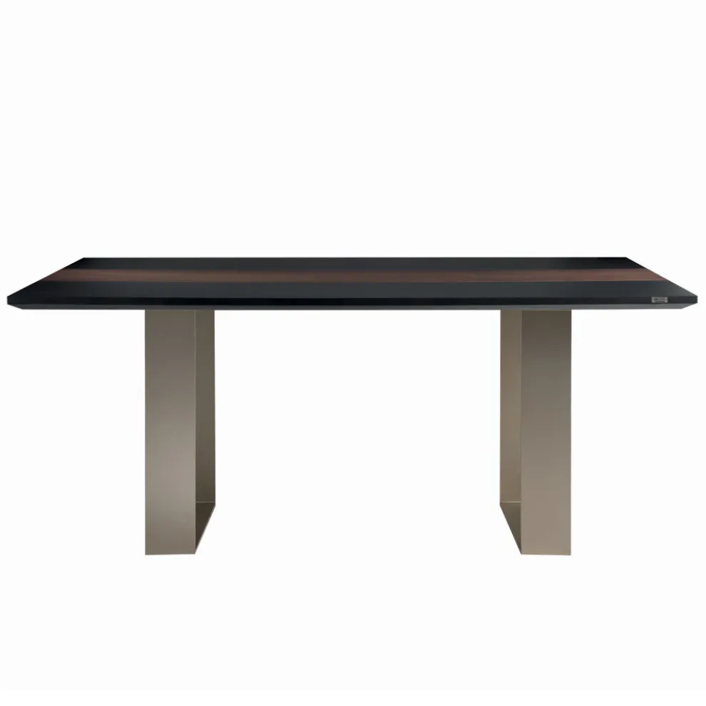 MDF-Küchentisch mit Massivholzeinlage Made in Italy - Tusco