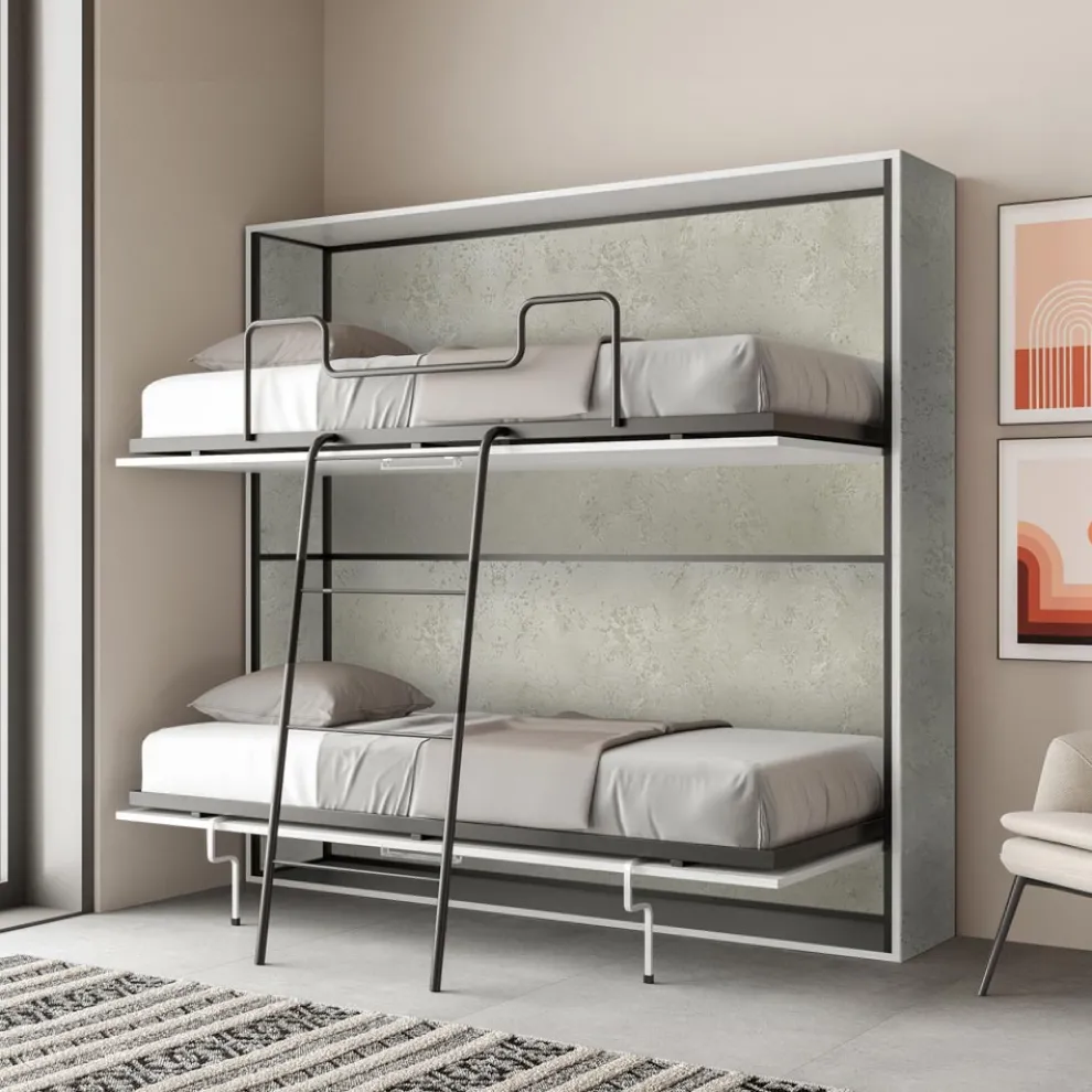 Horizontales Klapp-Etagenbett Made in Italy - Collaborative