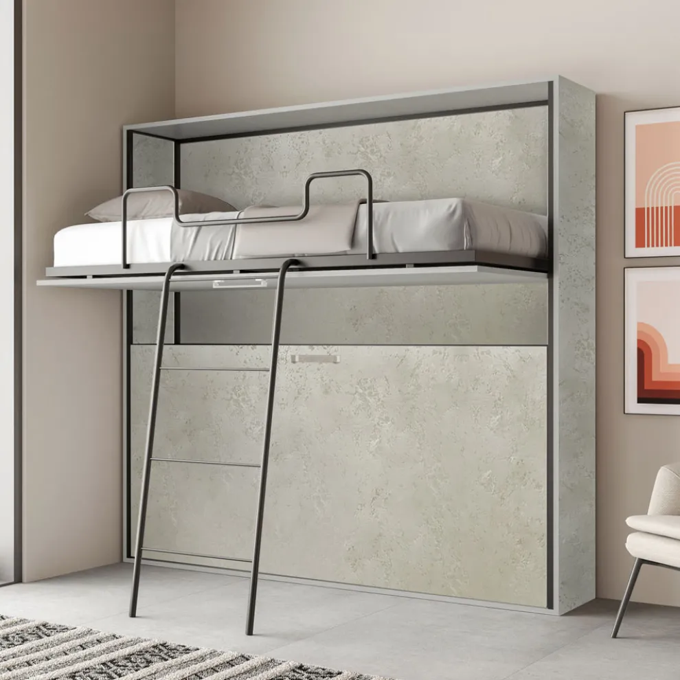 Horizontales Klapp-Etagenbett Made in Italy - Collaborative