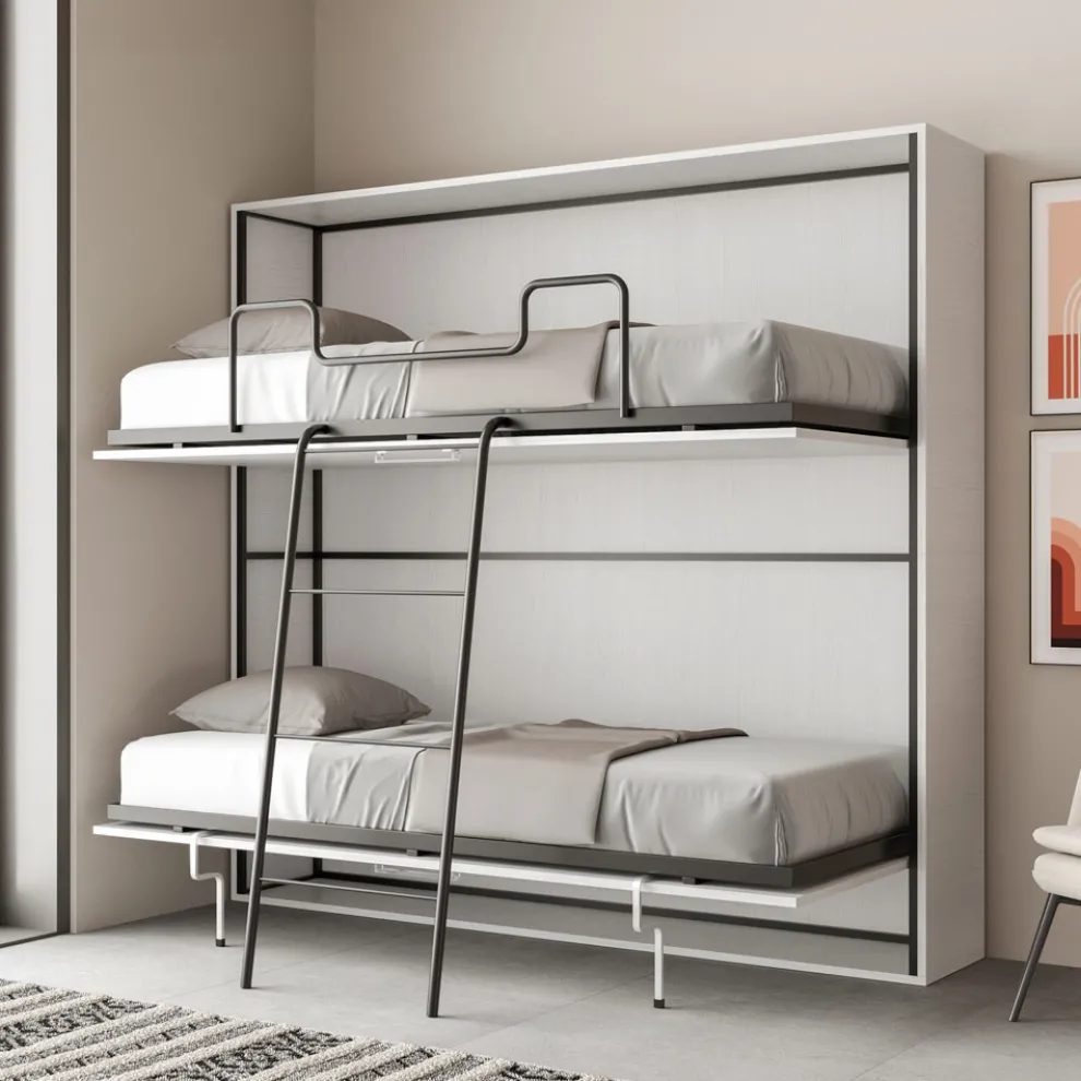 Horizontales Klapp-Etagenbett Made in Italy - Collaborative