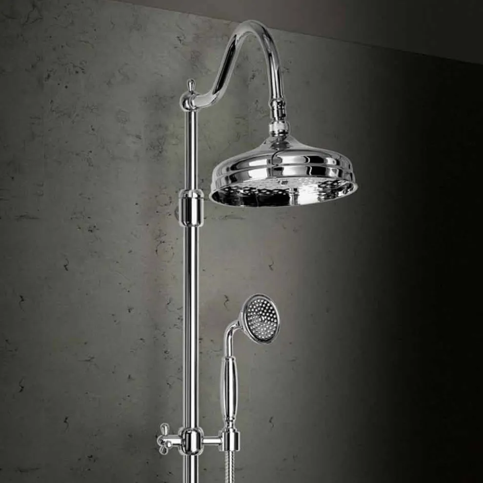 Messing-Duschsäule ohne Mixer Klassisches Design Made in Italy - Yunda