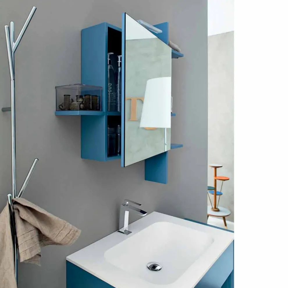 Modern Design Bodengarderobe in Weiß oder Chrom Metall - Kottac