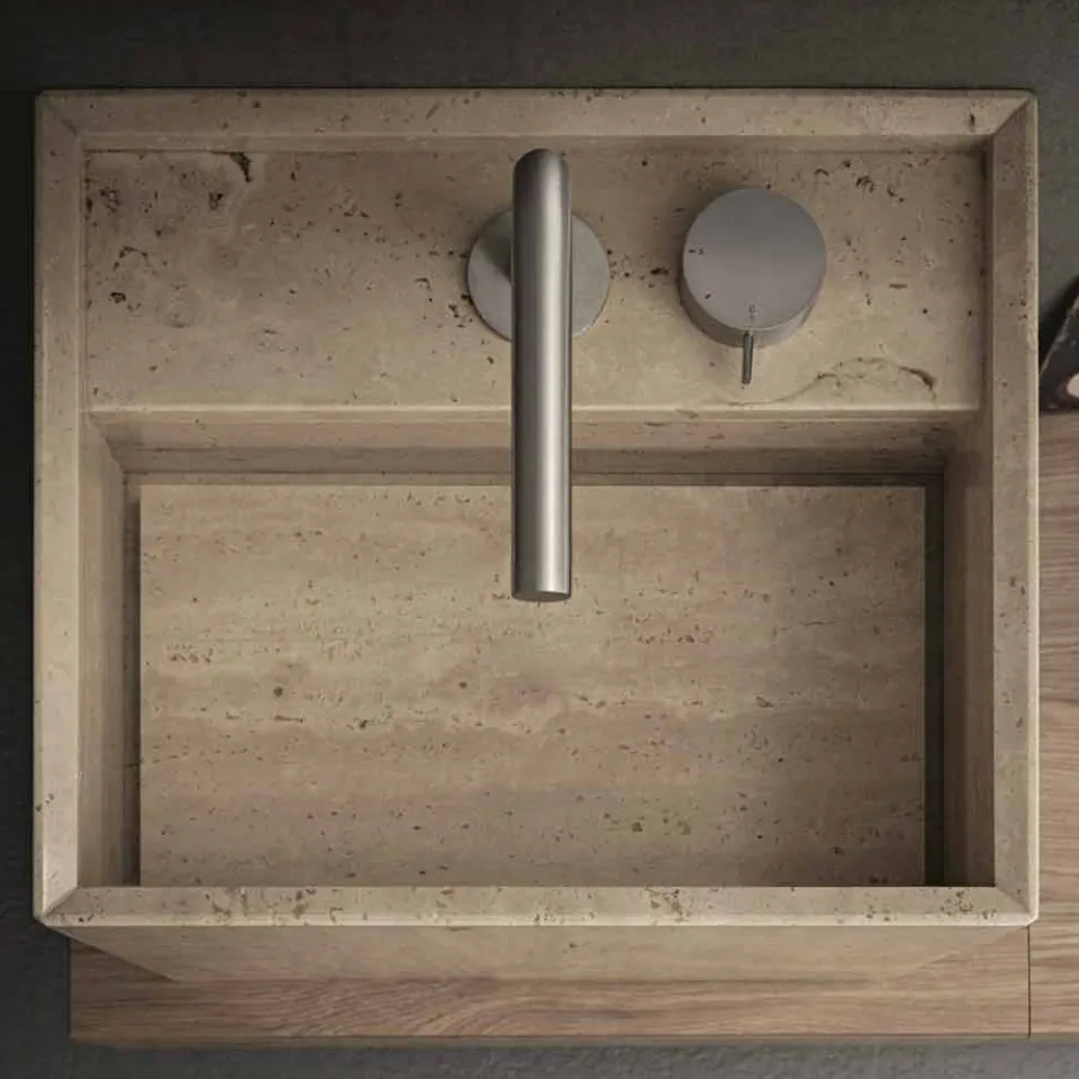 Modern Square High Design Arbeitsplatte Stein Badezimmer Waschbecken - Farartlav2