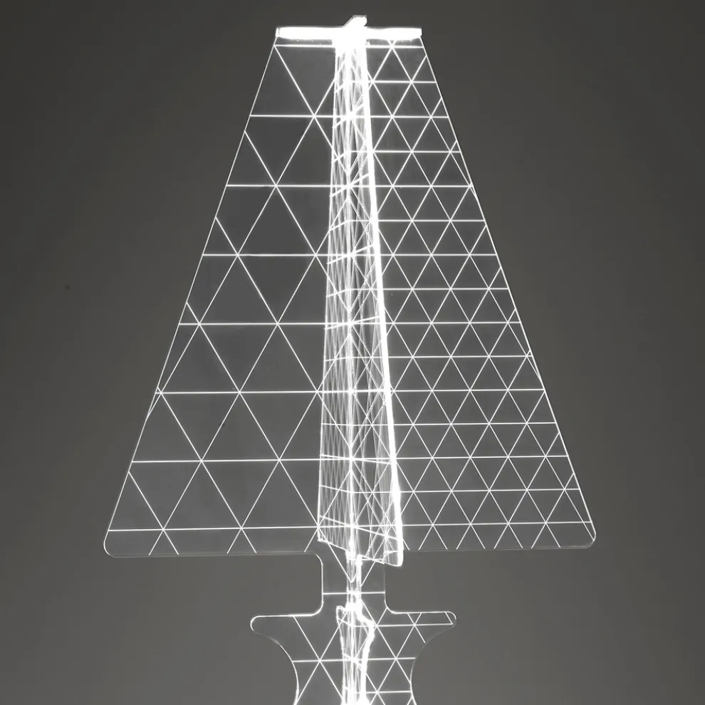 Moderne laserbeschriftete Plexiglas-Stehlampe 3 Größen - Raissa