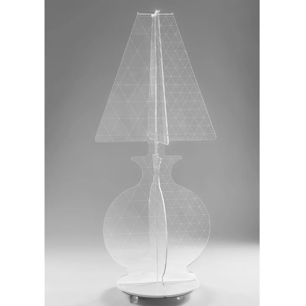 Moderne laserbeschriftete Plexiglas-Stehlampe 3 Größen - Raissa
