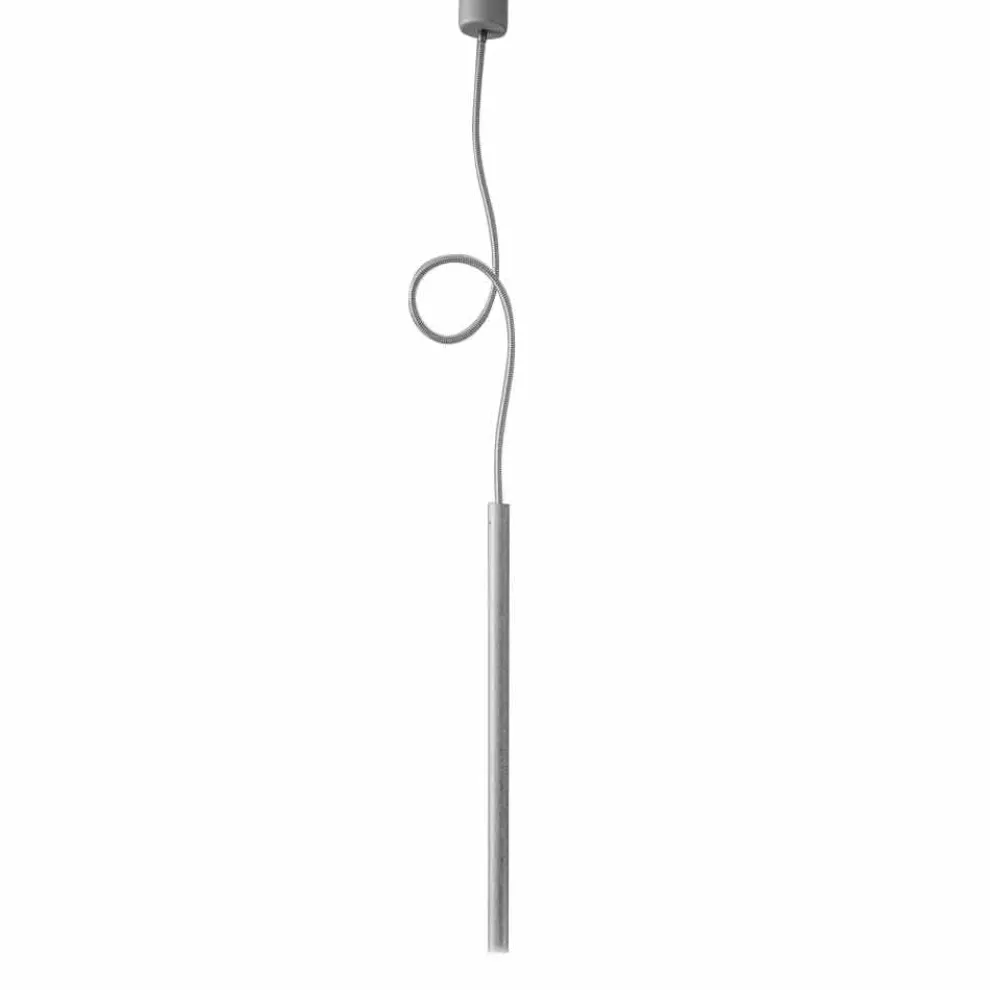moderne Röhren Hängeleuchte mit flexiblen Kabel – Tubò Aldo Bernardi