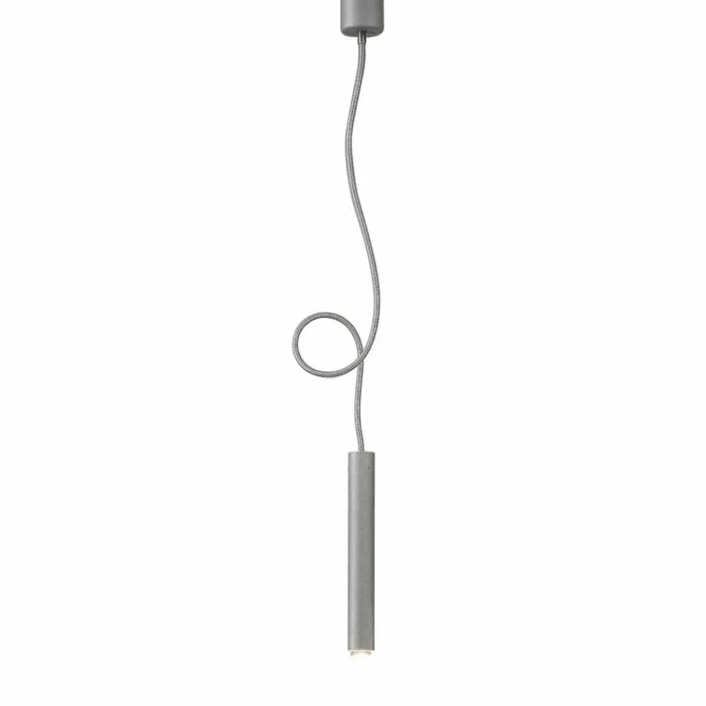 moderne Röhren Hängeleuchte mit flexiblen Kabel – Tubò Aldo Bernardi